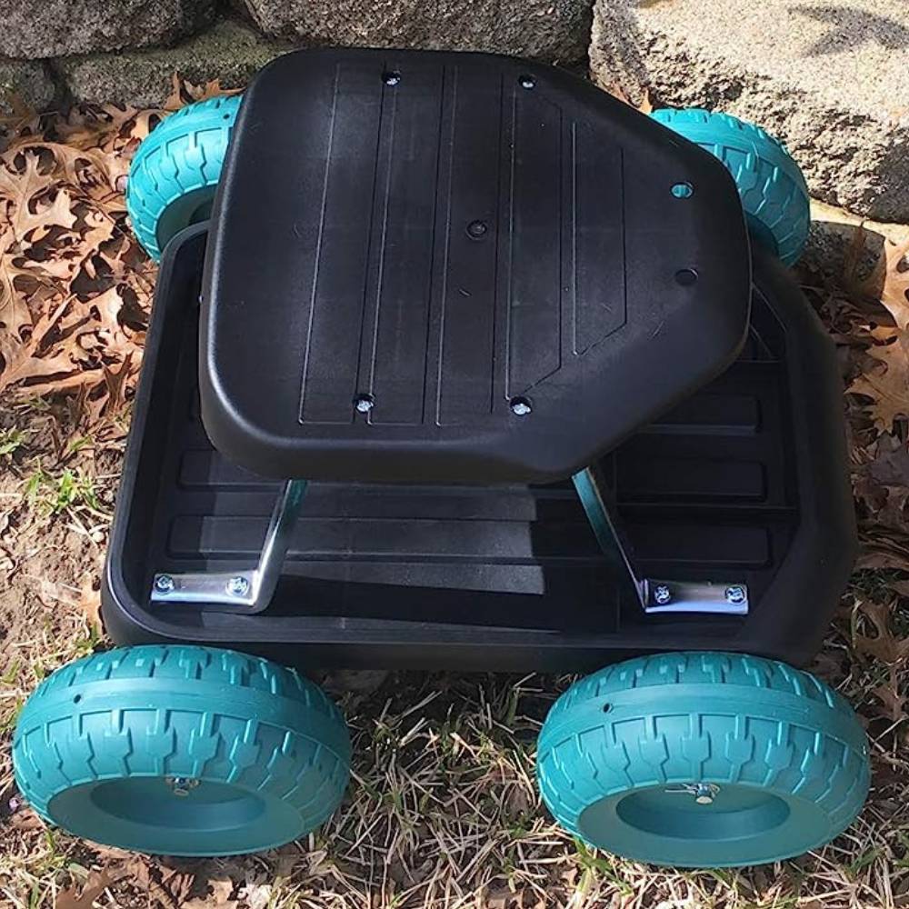 Garden Work Stool With Wheels