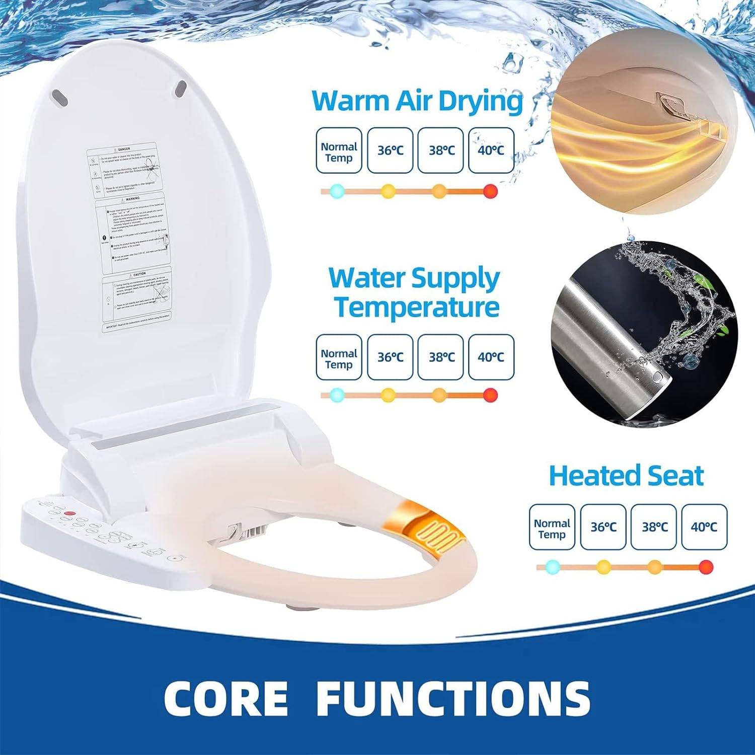 Bidet Toilet With Heated Seat: image 2