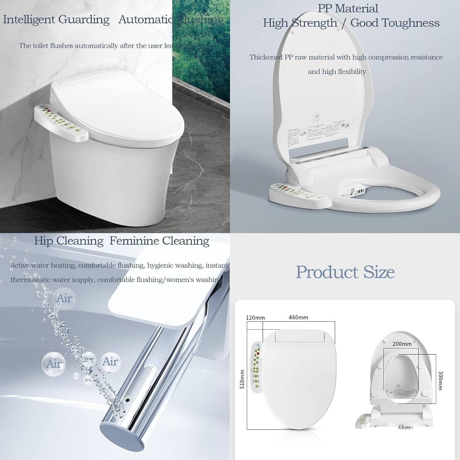Bidet Toilet With Heated Seat: image 6