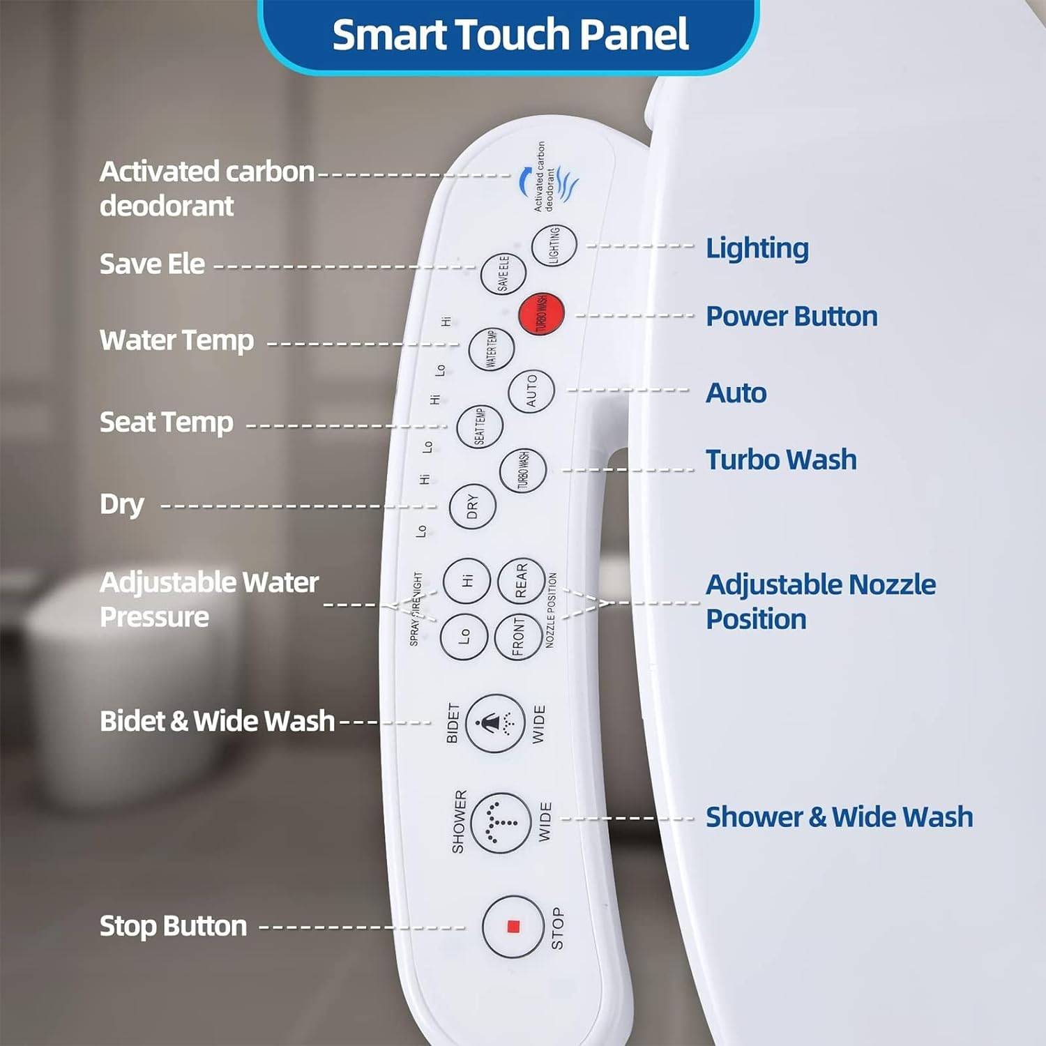 Bidet Toilet With Heated Seat